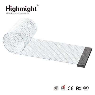 LED průhledná křišťálová filmová obrazovka